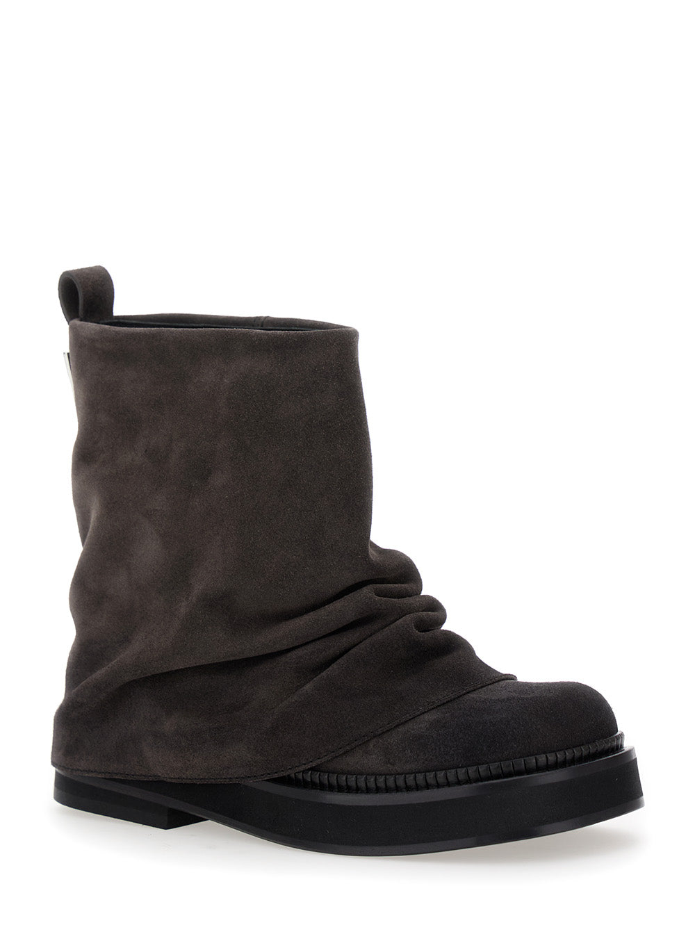 Mini Robin Brown Combat Boots Suede Woman Ankle