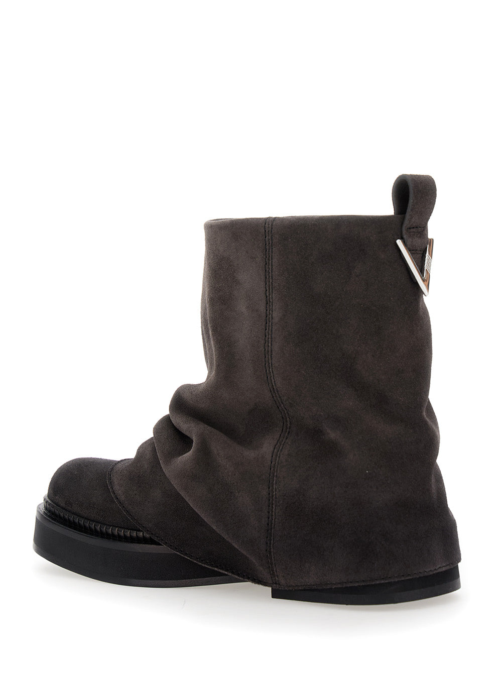 Mini Robin Brown Combat Boots Suede Woman Ankle