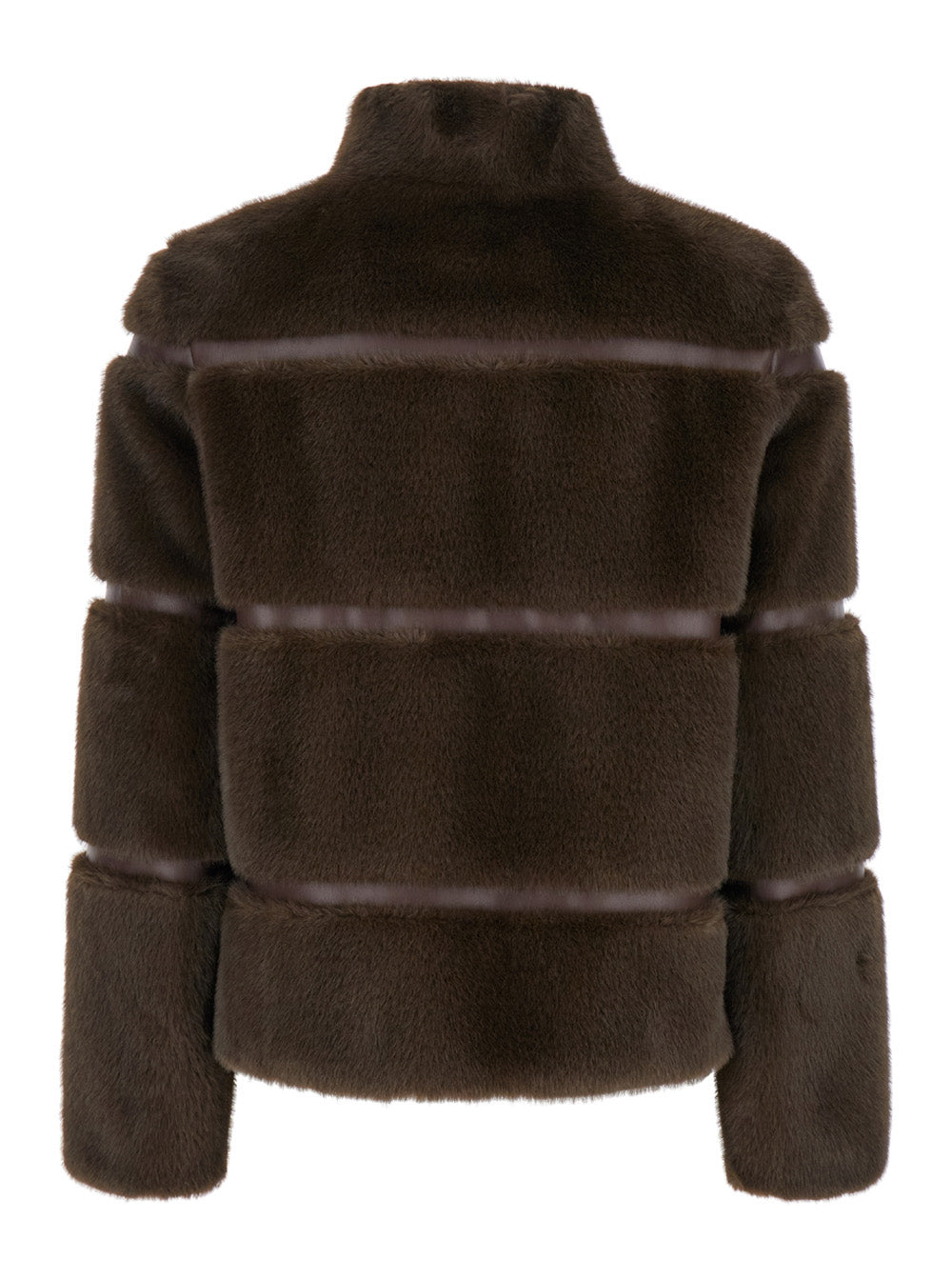 Giubbotto Brown Polyester Shearling Jackets And Furs