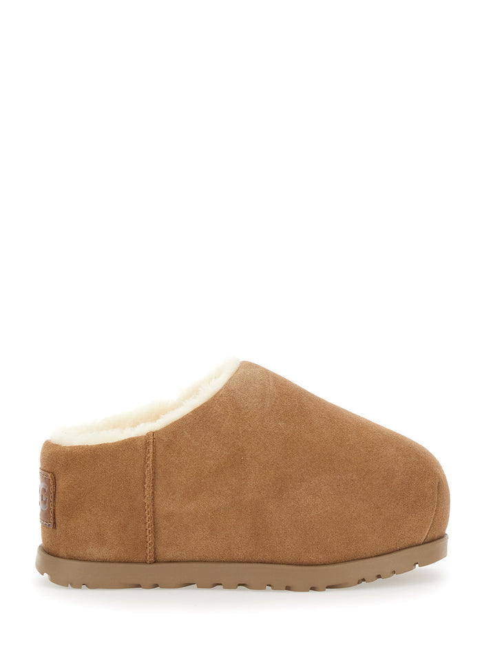 Brown Slides Pumped Mules Suede Woman Beige Leather Ankle Boots