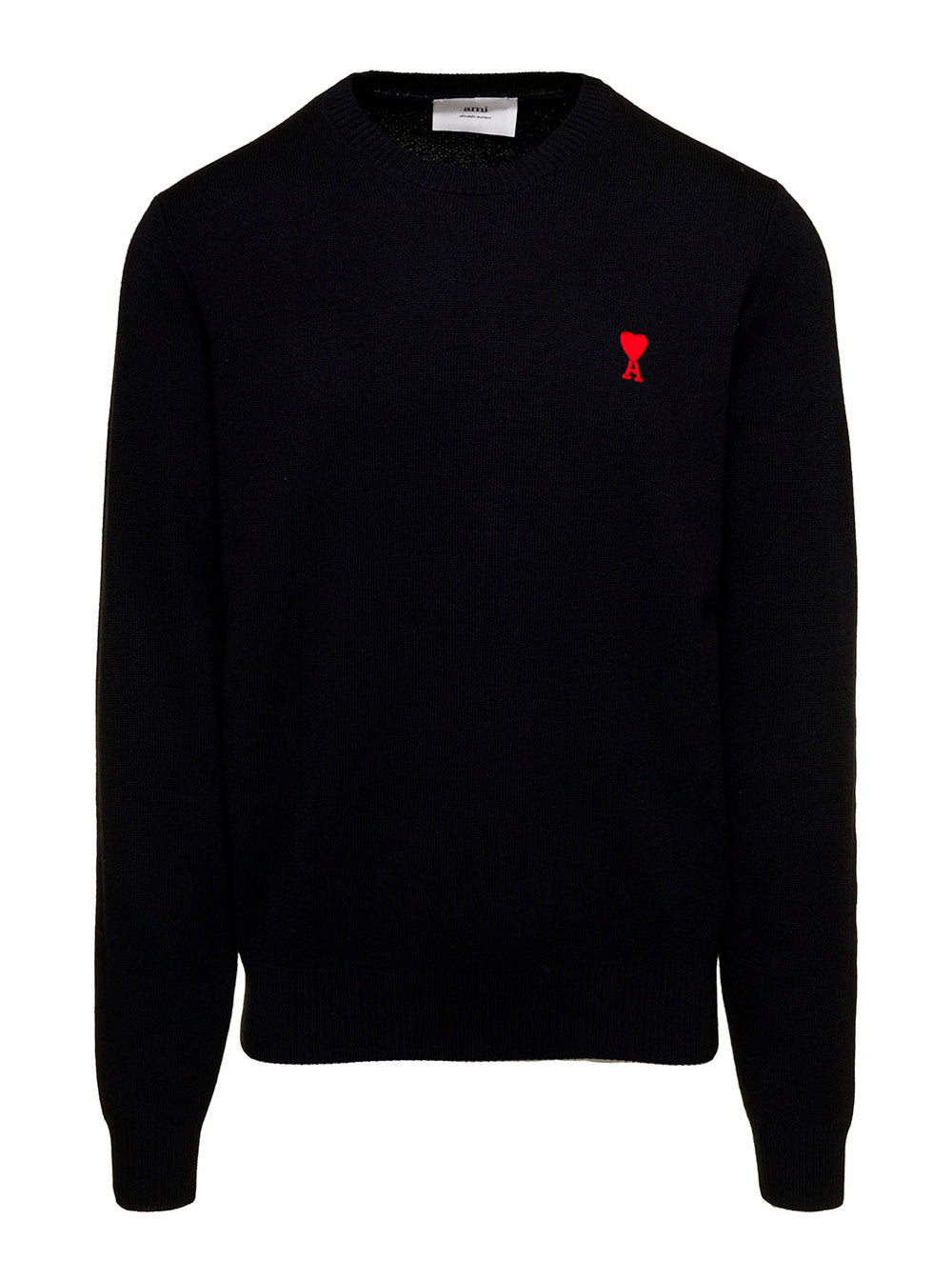 Ami Alexandre Mattiussi Mans Black Cotton Sweatshirt With Logo Laine Sweatshirts