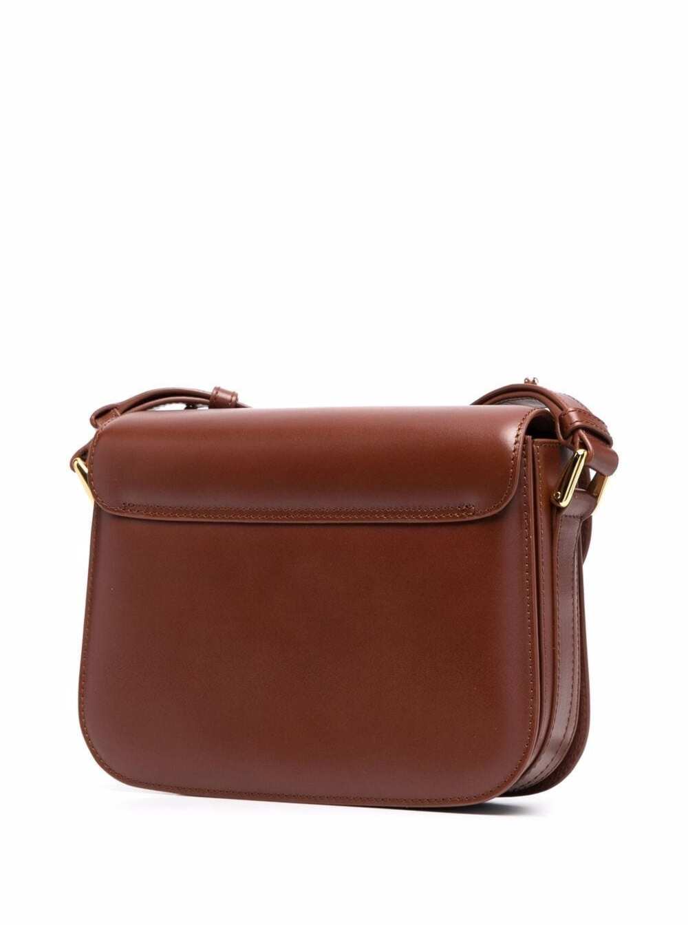 Grace Brown Leather Crossbody Bag Calf