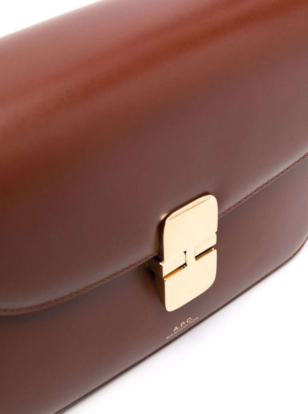 Grace Brown Leather Crossbody Bag Calf