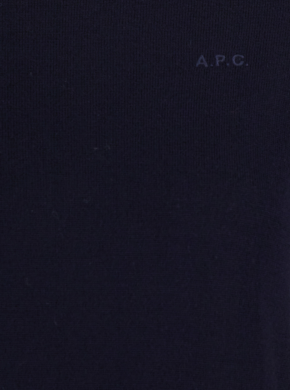 Blue High Neck Sweater with Logo Embroidery in Wool Woman Blu Jersey
