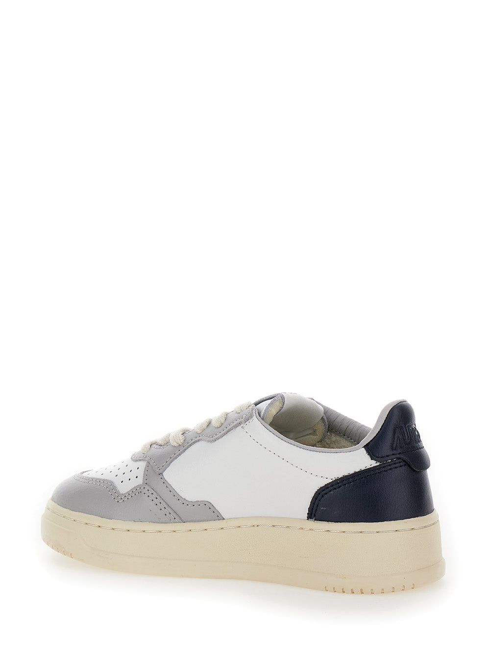 Medalist Low White Low-Top Sneakers With Logo Detail Leather Boy Cow