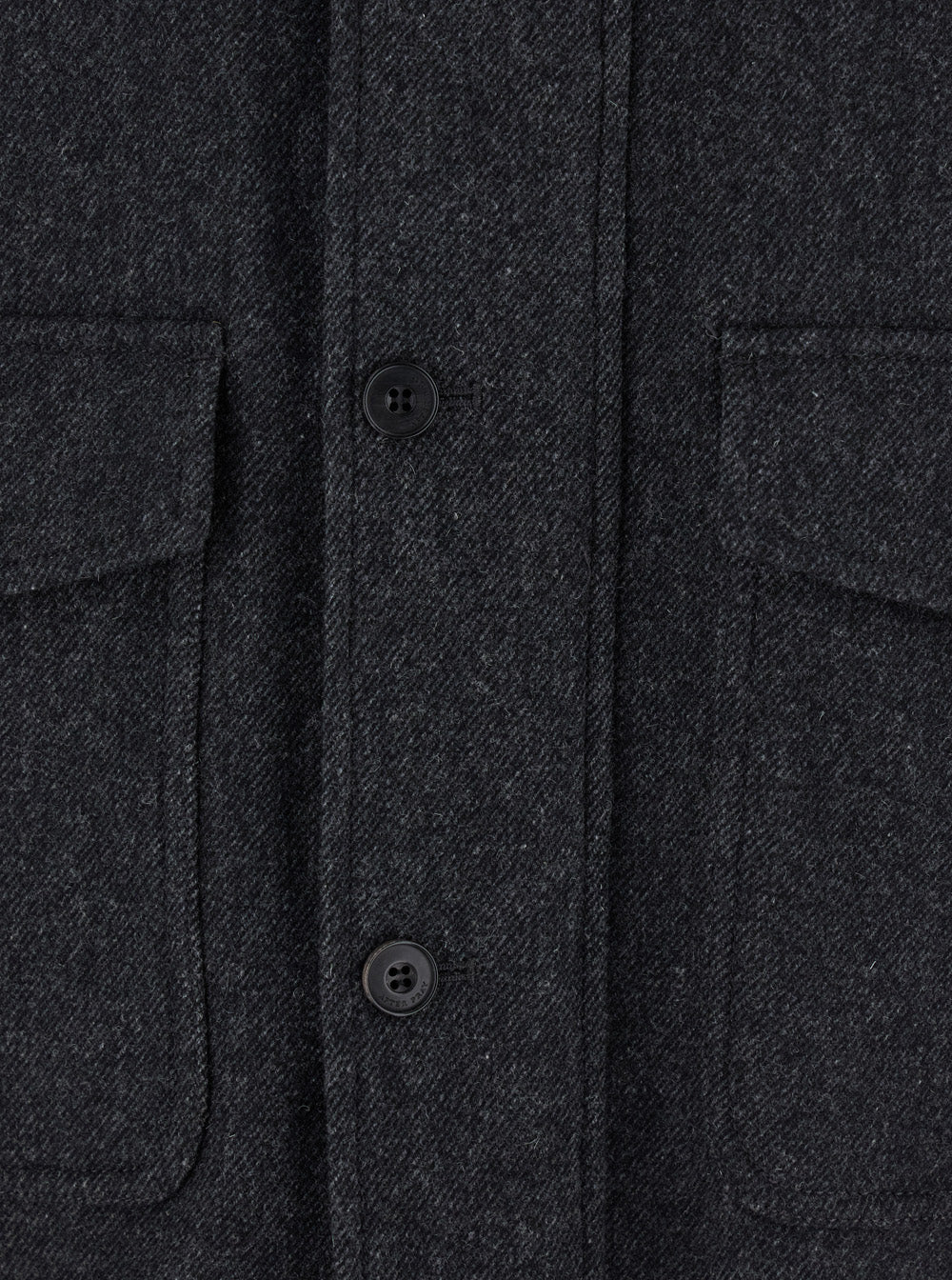 Classic A-2 Grey Jacket with Collar and Front Button Zip Closure in Wool Blend Stretch Man Nylon Spandex Outerwear