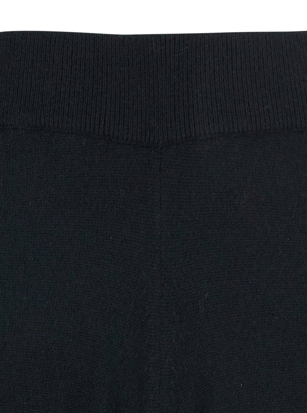Black High Waisted Trousers in Cashmere and Wool Blend Woman Virgin