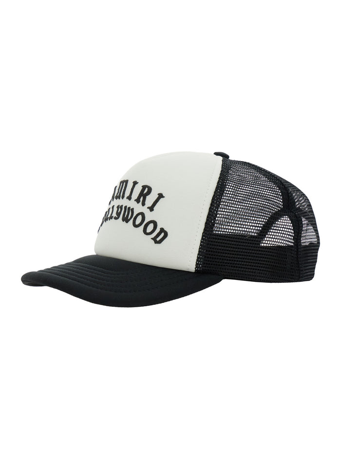 Black Baseball Cap With Logo Lettering On The Front And Mehs Panels Cotton Man White/black Hats Gloves