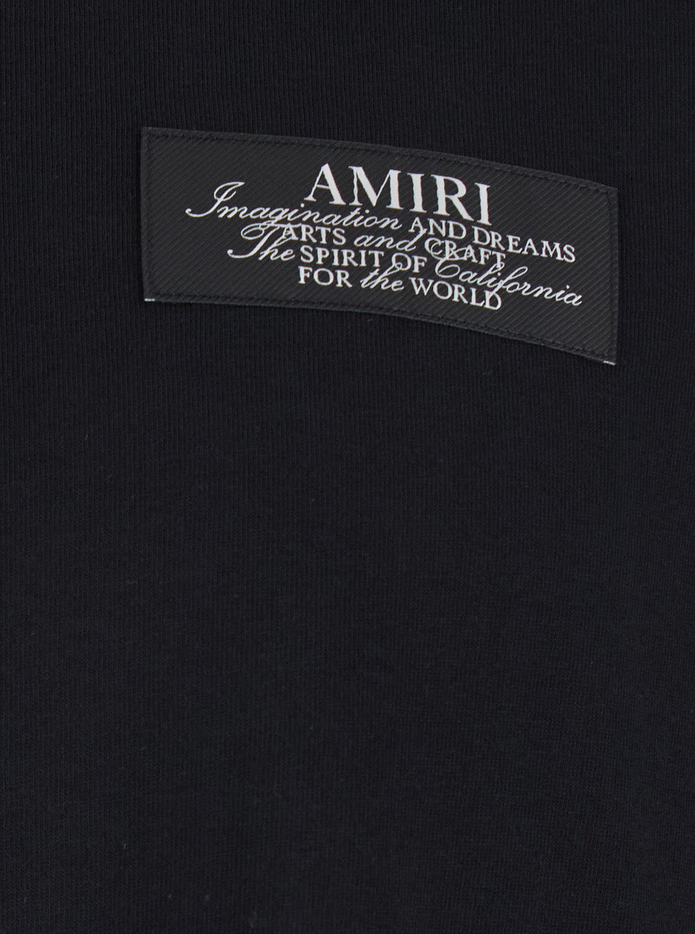 Black Crewneck T-Shirt With Logo Patch On The Front And Maxi Print Rear Cotton Man Tshirts Polo Shirts