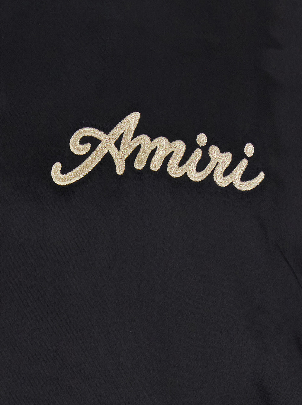 Black Jacket With Logo On The Front And Back Tech Fabric Man Viscose