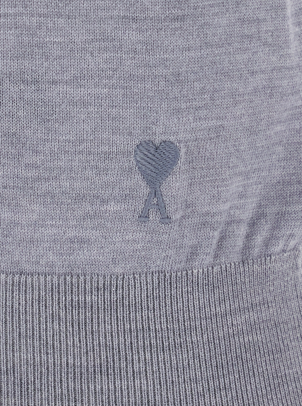 Grey Polo Shirt with Classic Collar and Logo Embroidery on the Front in Wool Silk Woman Tshirts