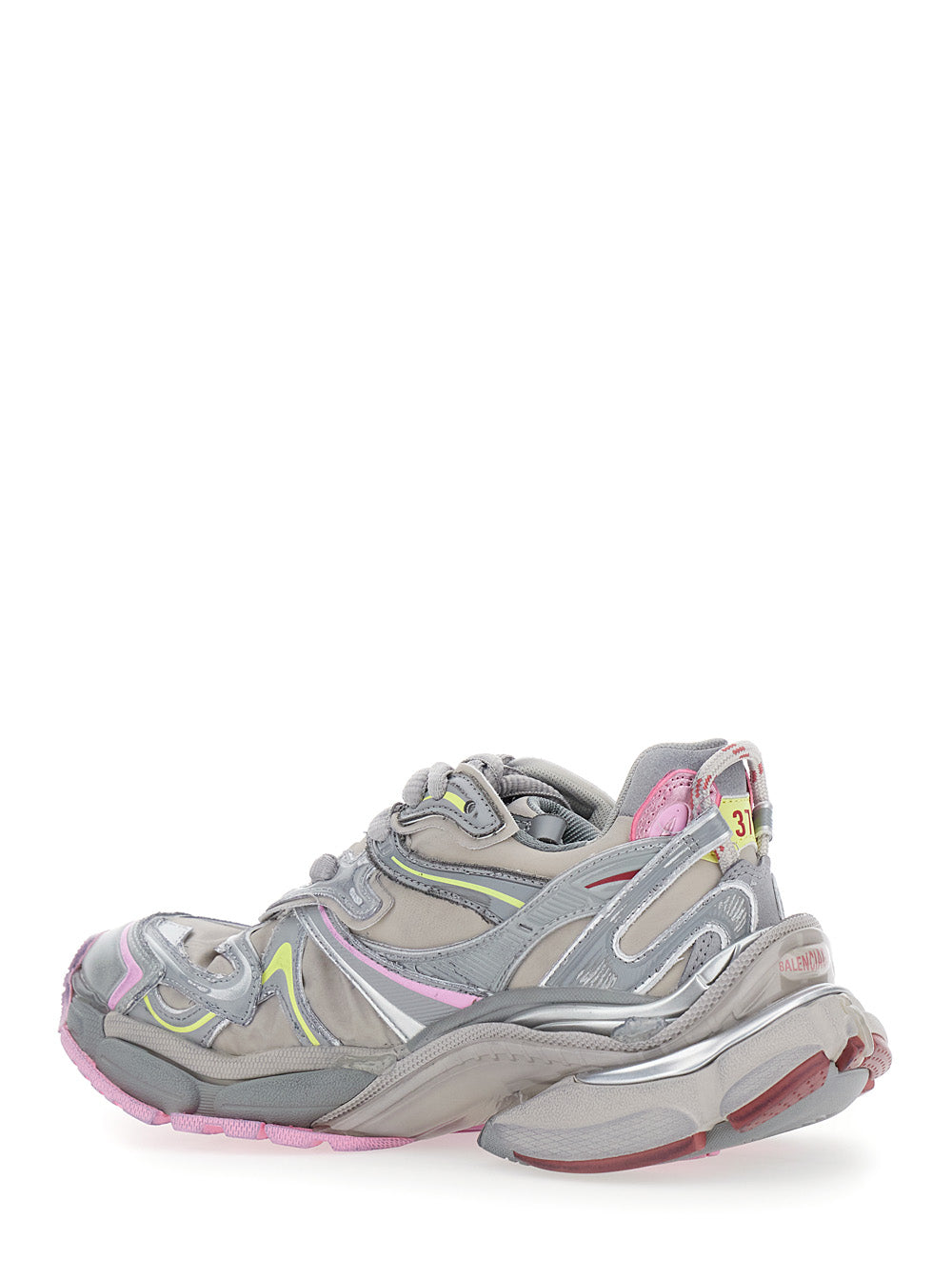 Runner 2 Beige Sneaker with Embossed Logo in Mesh and Nylon Woman Multicolor Polyurethane Polyester