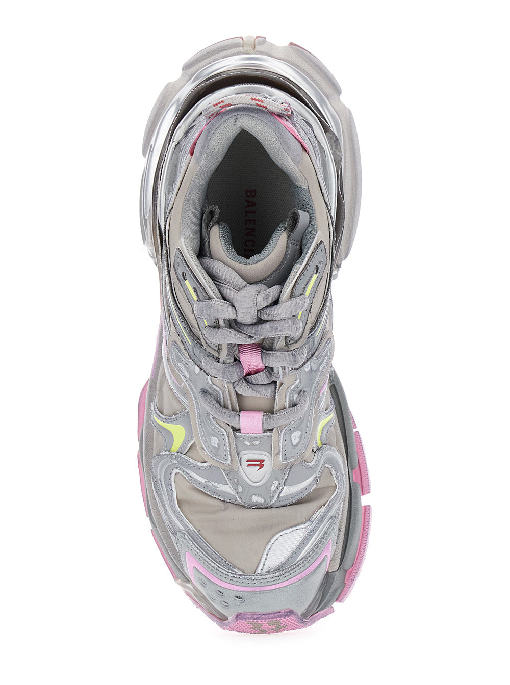 Runner 2 Beige Sneaker with Embossed Logo in Mesh and Nylon Woman Multicolor Polyurethane Polyester
