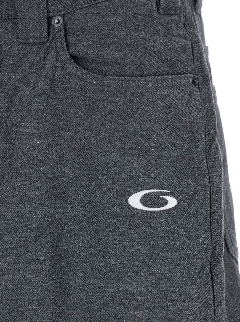 Grey Oversize Pants with Logo Detail on the Front and Patch Rear in Cotton Man Trousers