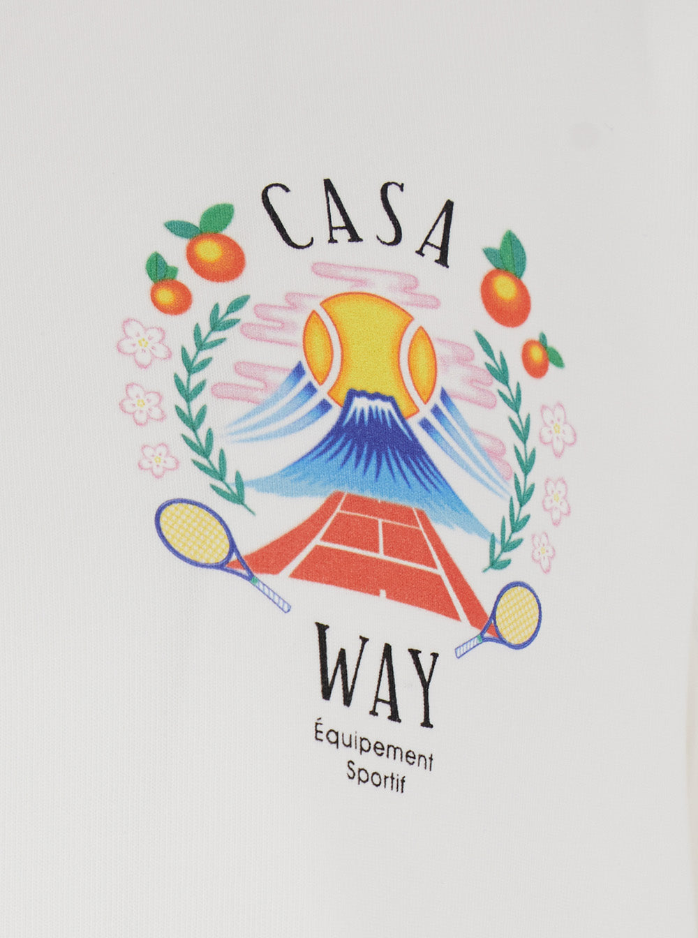 T-Shirt Girocollo Con Logo Sul Fronte Cotone Bianca Uomo White Organic Cotton Tshirts And Polo Shirts