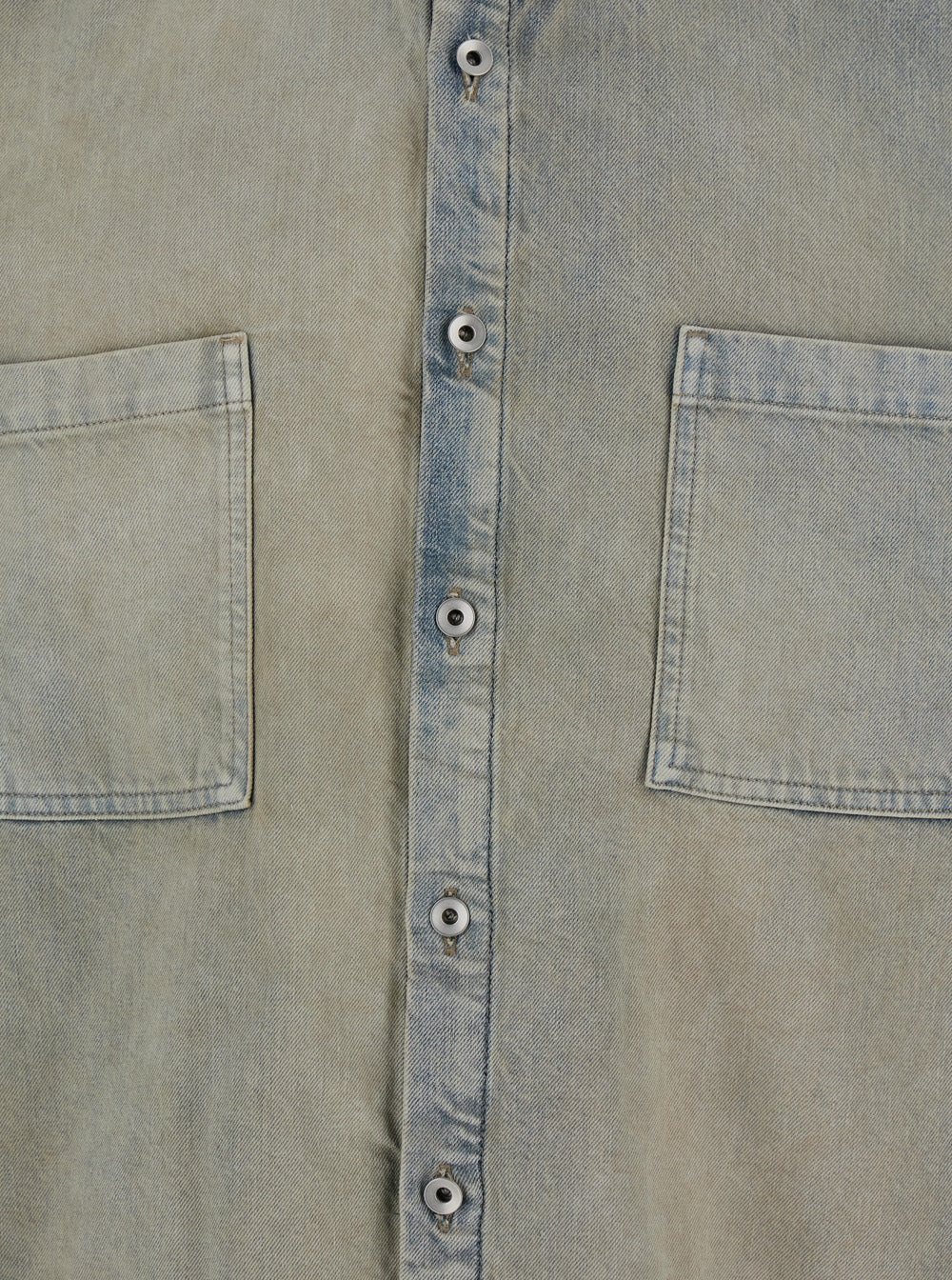 Light Blue Jacket with Classic Collar and Drawstring Detail on the Waist in Denim Man Grey Cotton Outerwear