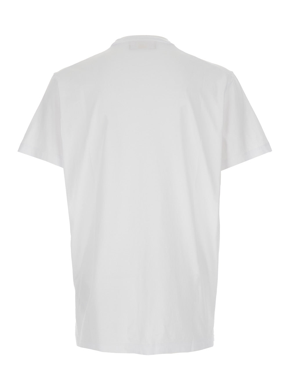 Ducati x D2 White T-Shirt with Logo on the Front in Cotton Man Tshirts And Polo Shirts