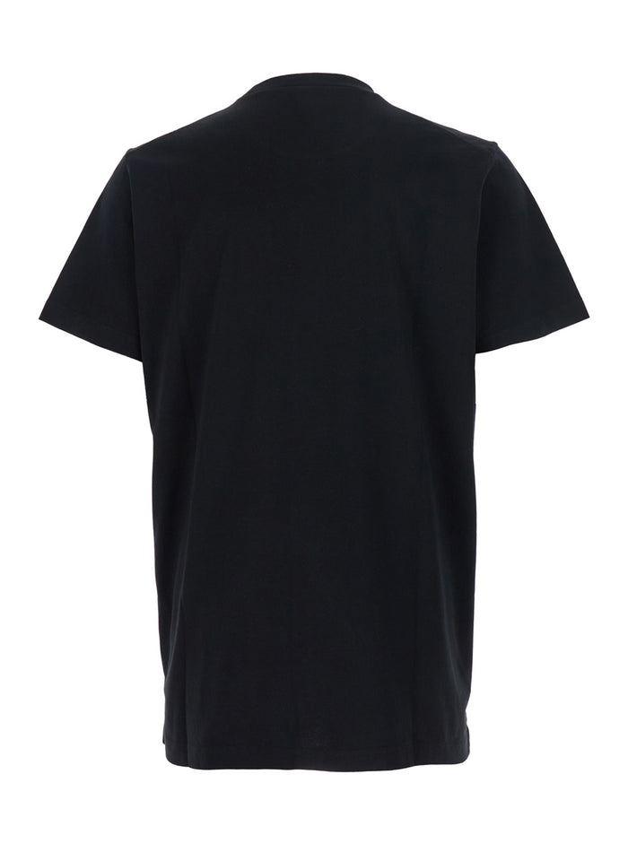 Ducati x D2 Black T-Shirt with Logo on the Front in Cotton Man Tshirts And Polo Shirts