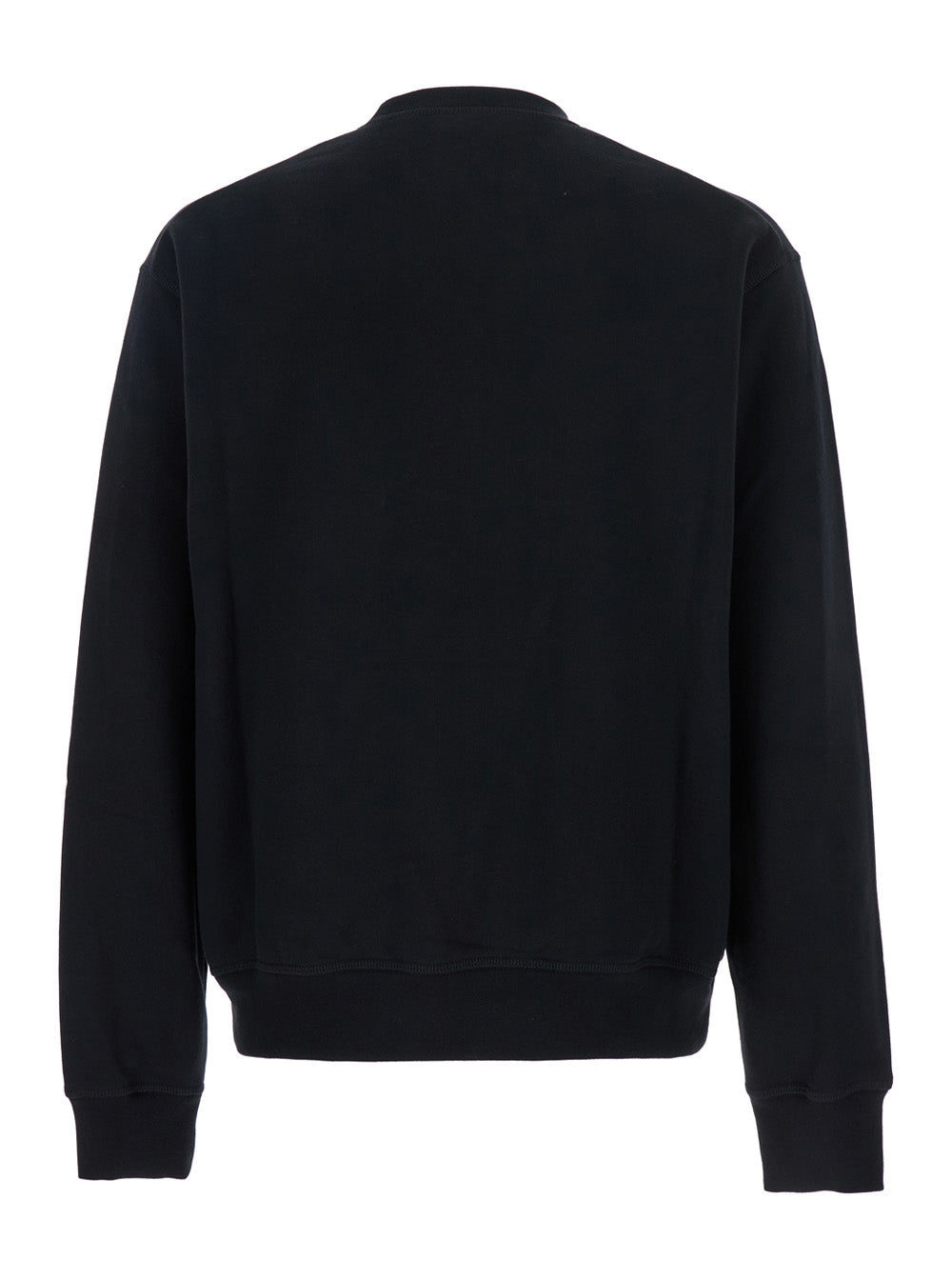 Ducati x D2 Black Sweatshirt with Logo Print on the Front in Cotton Man Sweatshirts