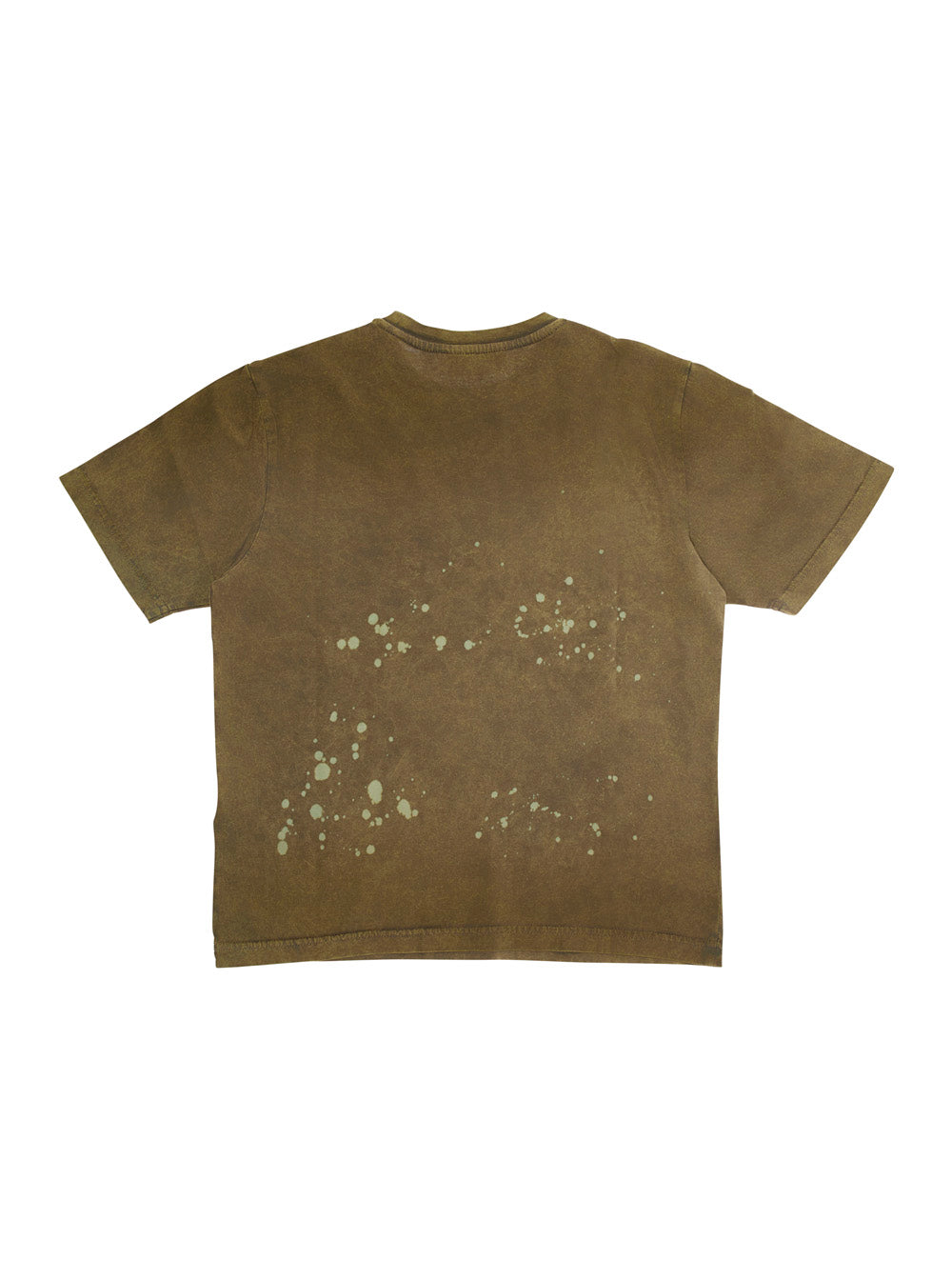 Green Crewneck T-Shirt With Maxi Print On The Front Cotton Boy Tshirts And Polo Shirts