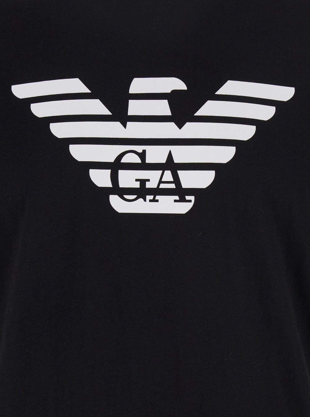 Black Crewneck T-Shirt With Logo Embroidery On The Front Cotton Man Tshirts And Polo Shirts