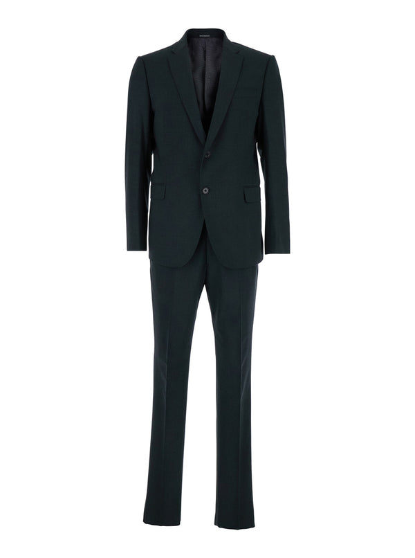 Grey Single-Breasted Wool Blend Suit Virgin Suits