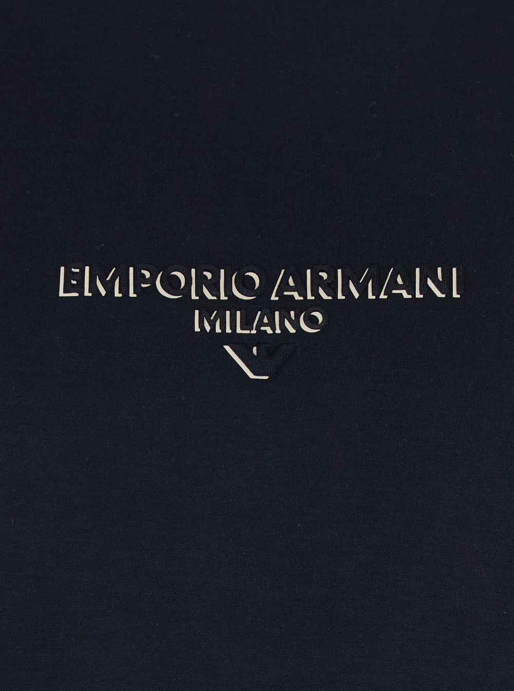 Blue Crewneck T-Shirt With Logo Lettering On The Front Cotton Blend Man Blu Lyocell Tshirts And Polo Shirts