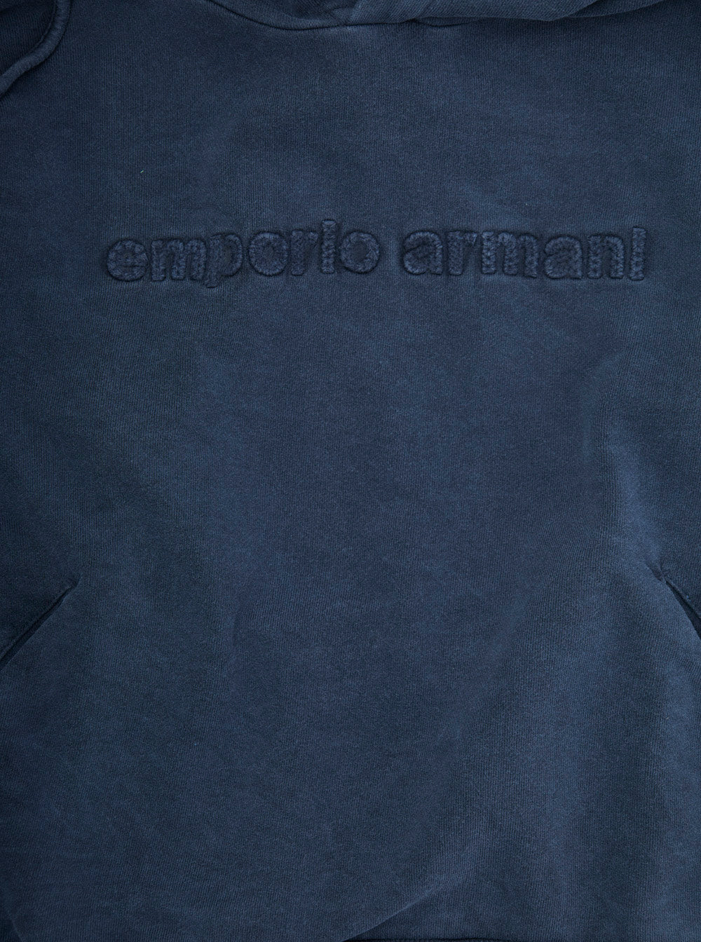 Blue Hoodie with Drawstring Hood and Logo Lettering on the Front in Cotton Boy Blu Sweatshirts