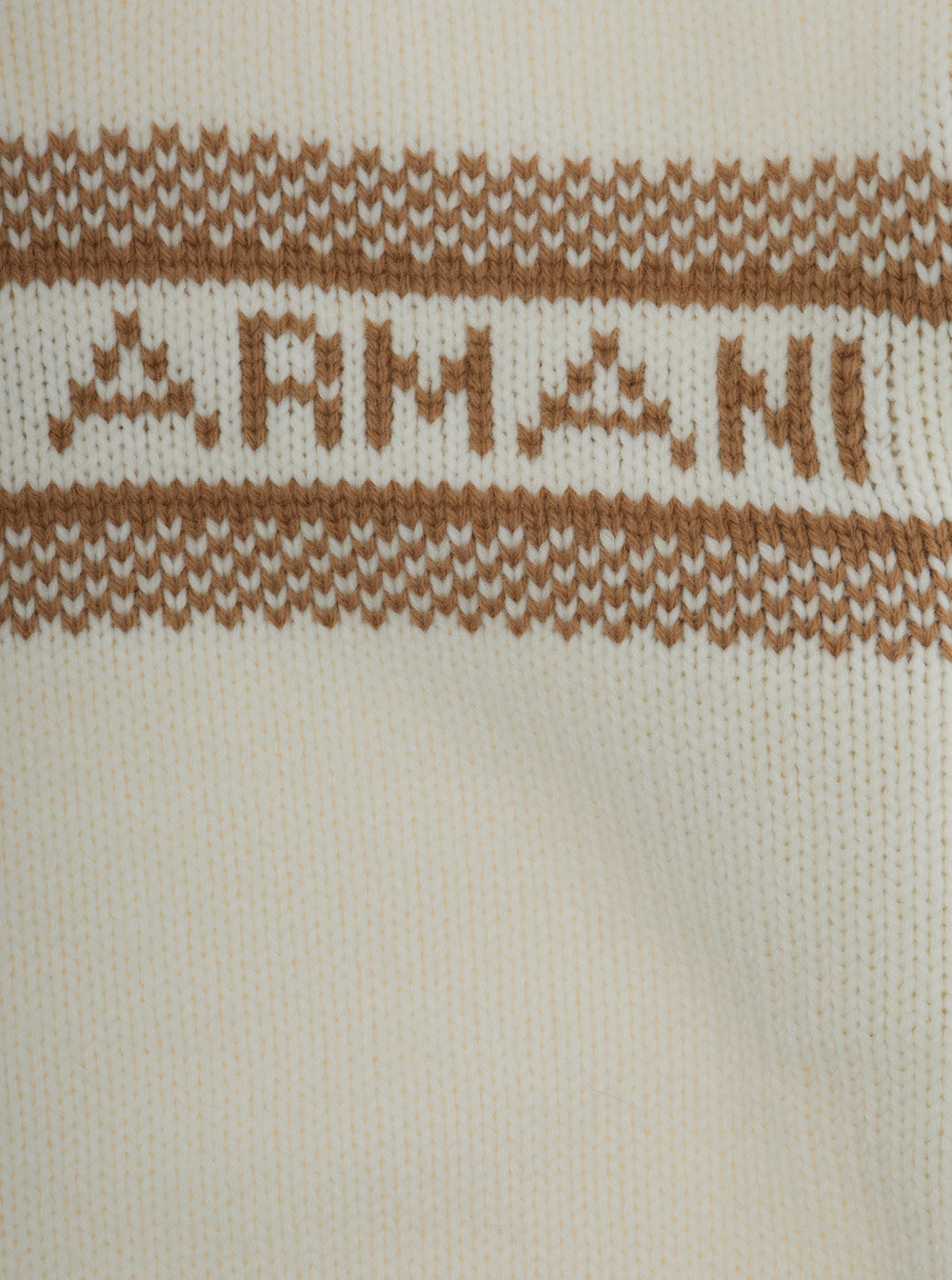 White Crewneck Sweater With Maxi Logo Lettering On The Front And Ribbed Trims Wool Blend Boy Virgin Acrylic Jersey