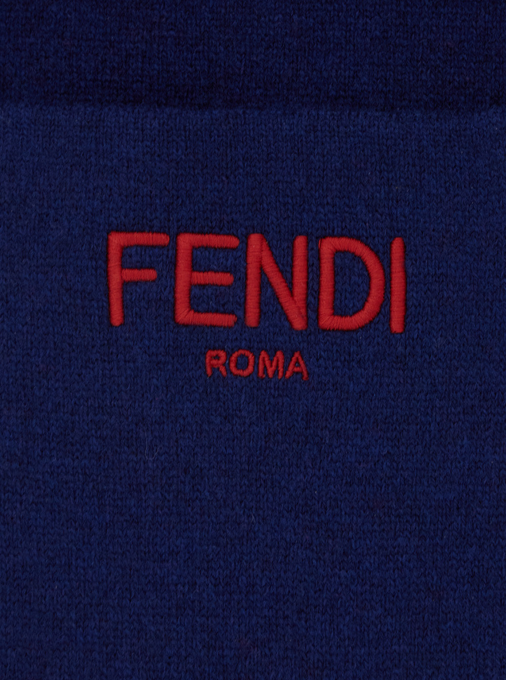 Blue Wraparound Scarf with Logo Patch on the Front in Wool and Cashmere Boy Blu Polyamide Scarfs Foulards