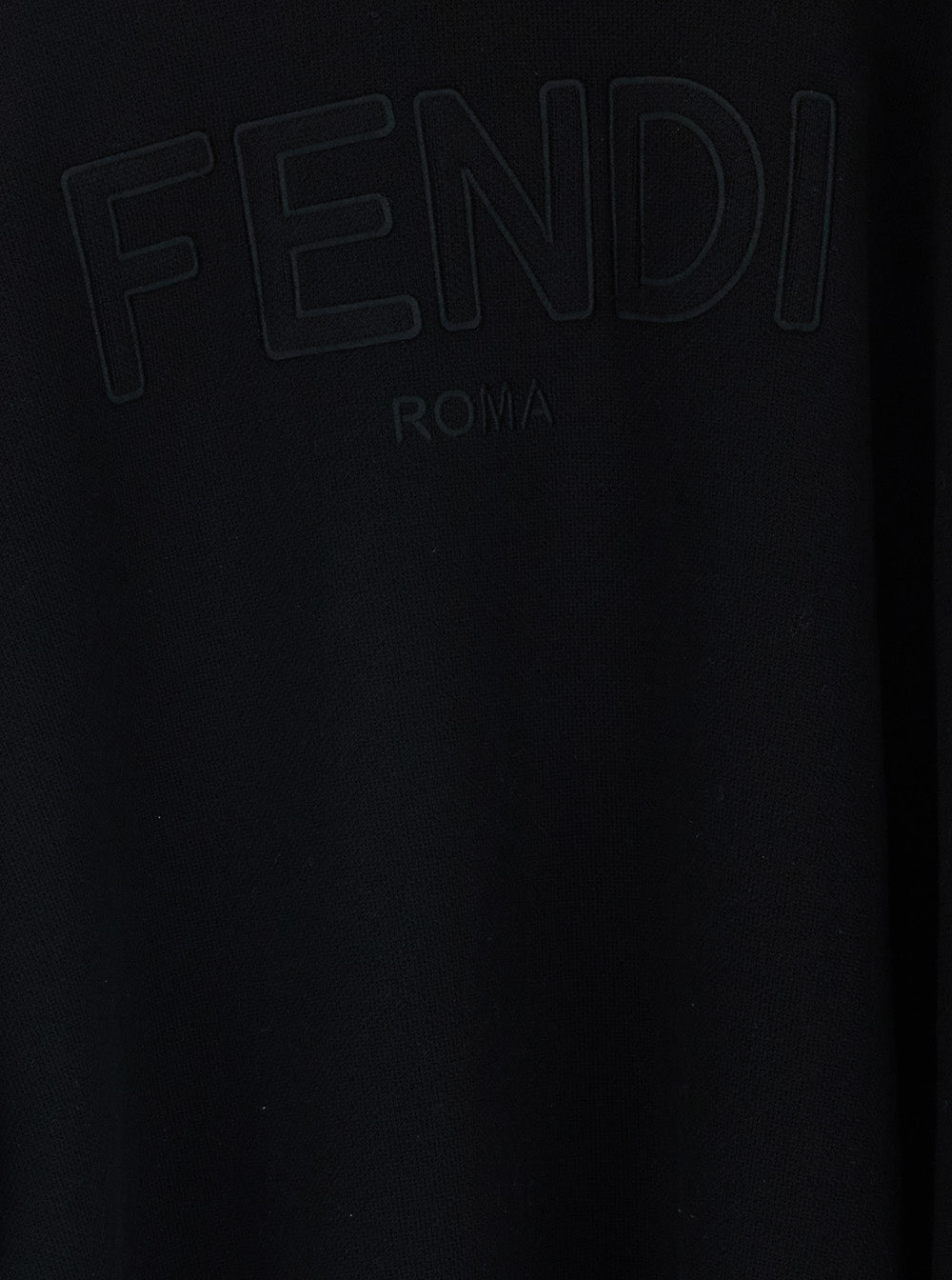 Black Hooded Cape with Logo Lettering on the Front in Virgin Wool Girl Outerwear