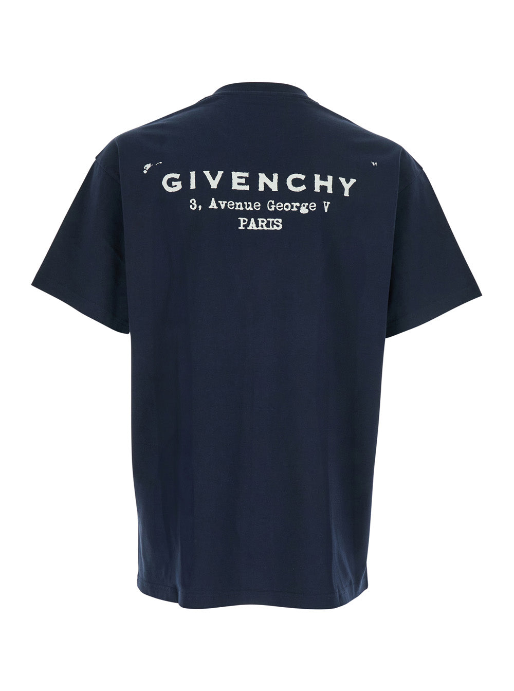 Blue T-Shirt with Logo on the Front in Cotton Man Blu Tshirts And Polo Shirts
