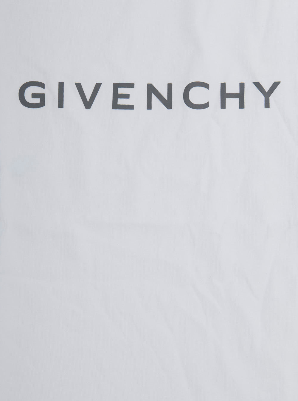 White T-Shirt with Logo Lettering on the Front in Cotton Boy Tshirts And Polo Shirts