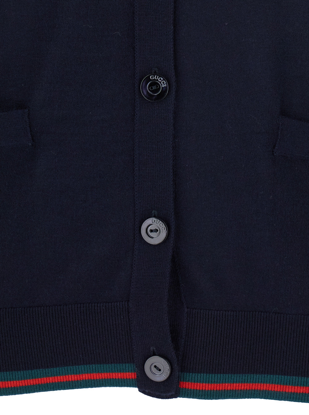 Blue Cardigan with Web Detail on the Edges in Cashmere and Silk Blend Woman Blu Jersey