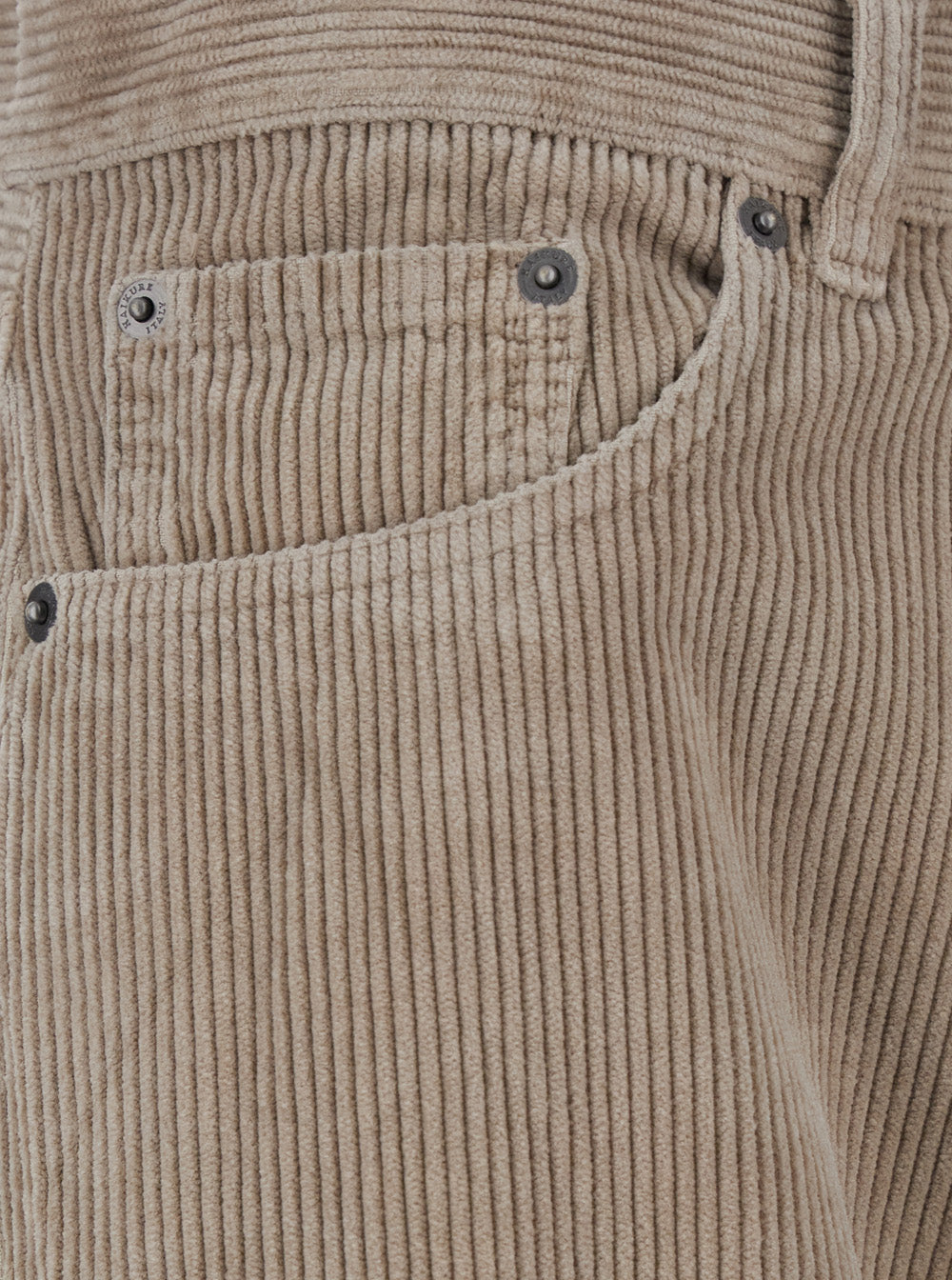 Bethany Brown Ribbed Knit Pants with Wide Leg in Cotton Woman Beige Trousers