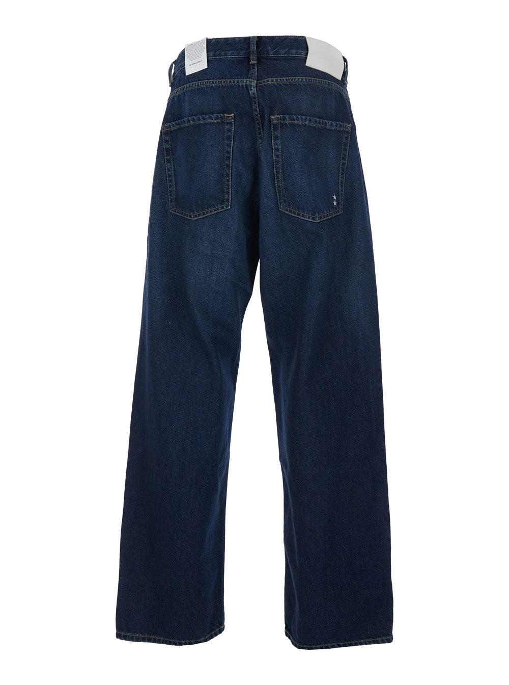 Will Blue 5-Pocket Jeans with Logo Patch in Cotton Denim Man Blu