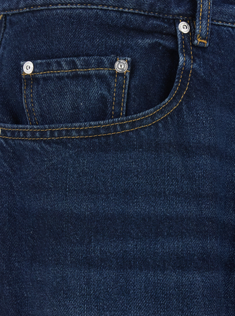 Will Blue 5-Pocket Jeans with Logo Patch in Cotton Denim Man Blu