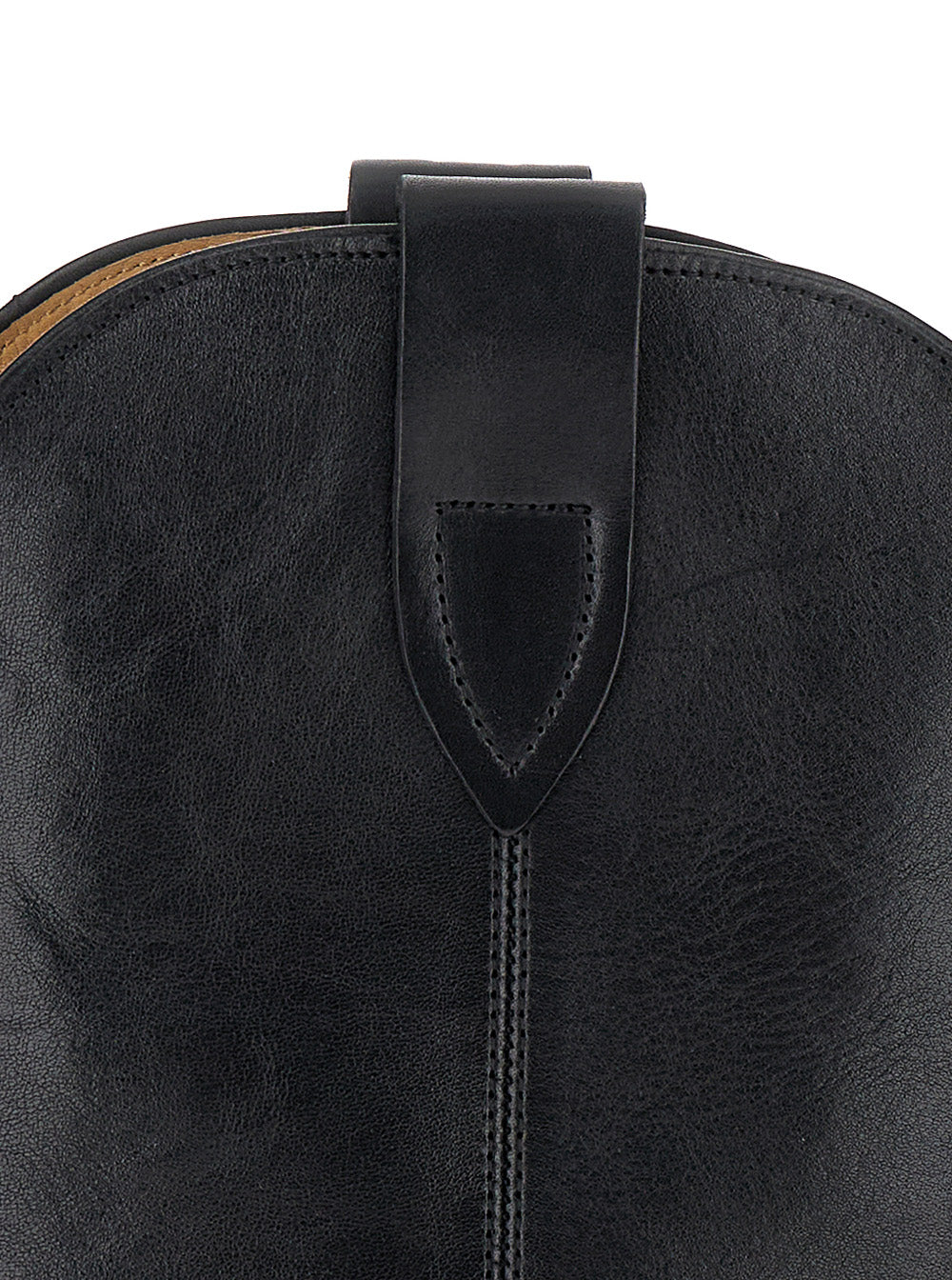 Duetro Black Ankle Boots with Western Heel in Leather Woman Calf