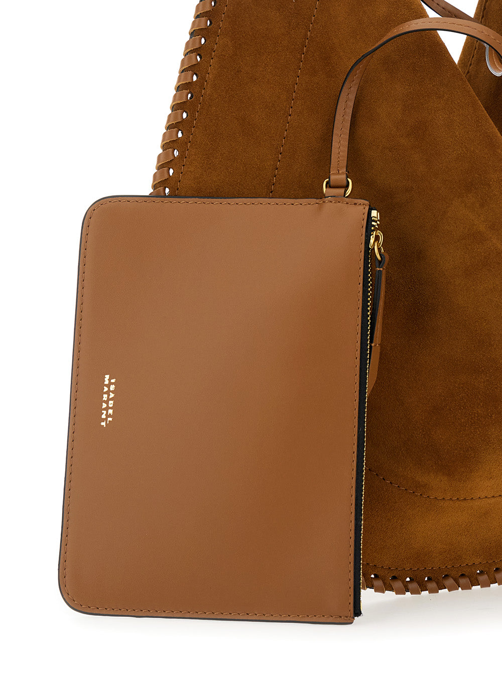 Oskan Hobo Brown Crossbody Bag Suede Woman 100 % Calf Shoulder