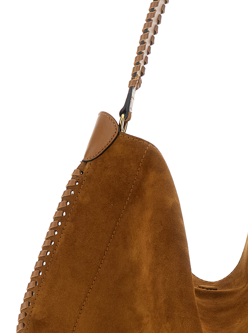 Oskan Hobo Brown Crossbody Bag Suede Woman 100 % Calf Shoulder