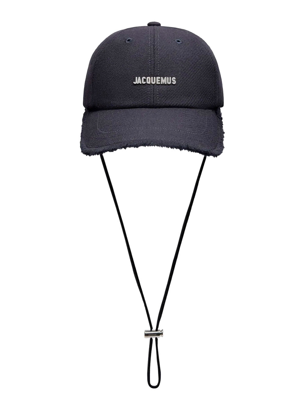 La Casquette Artichau Blue Baseball Cap With Adjustable Drawstring And Fringed Hem Wool Blend Man Blu Polyamide Hats Gloves