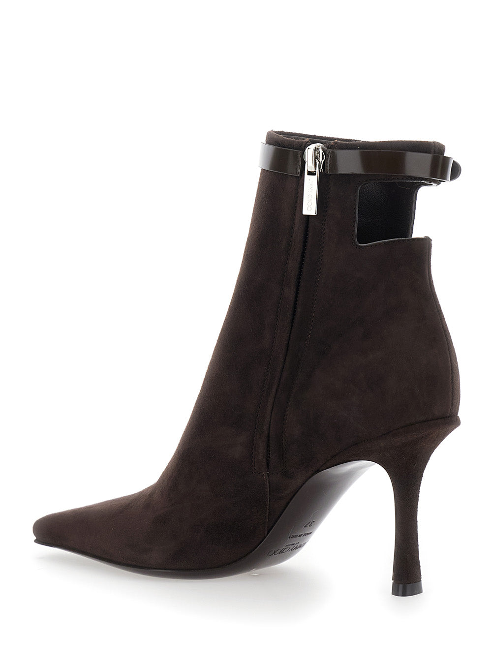 Camie Brown Ankle Boots With Knot Detail Suede Woman