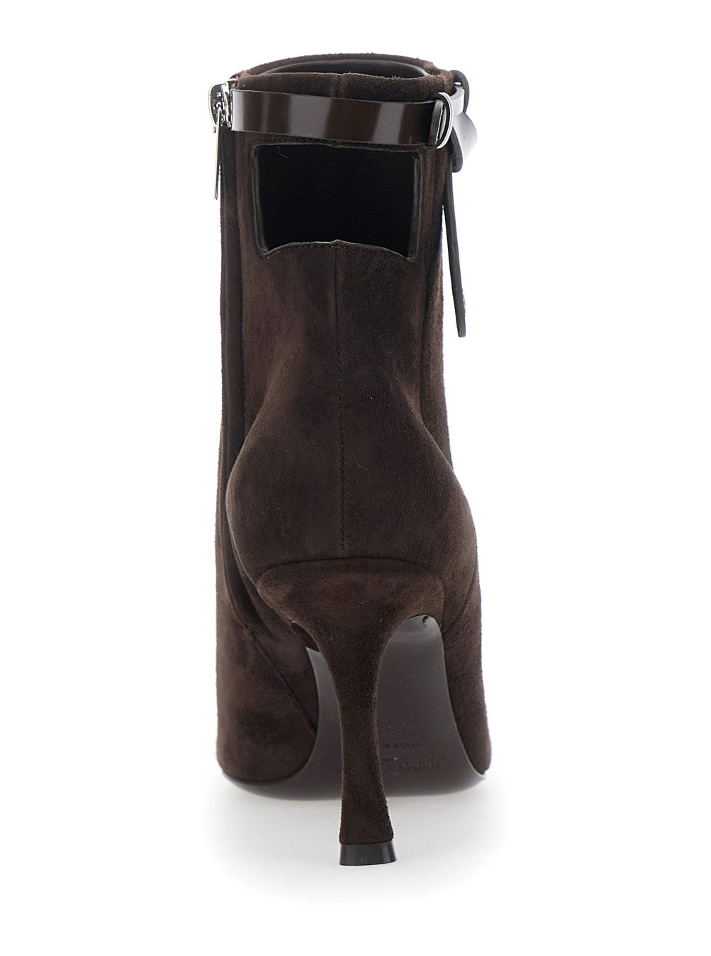 Camie Brown Ankle Boots With Knot Detail Suede Woman