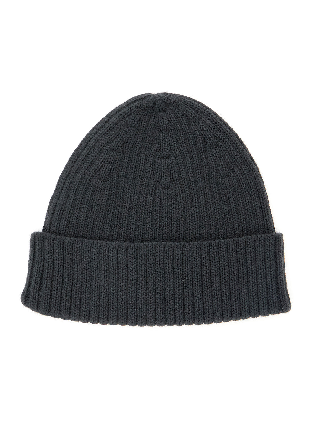 Grey Knitted Hat With Fox Patch On The Front Wool Man And Gloves