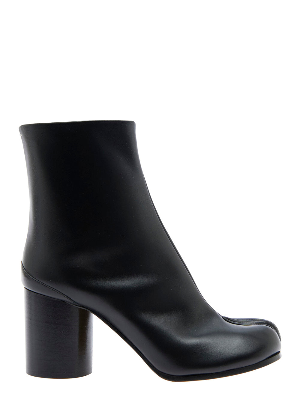 Tabi Black High Heel Ankle Boots Leather Woman Bovine