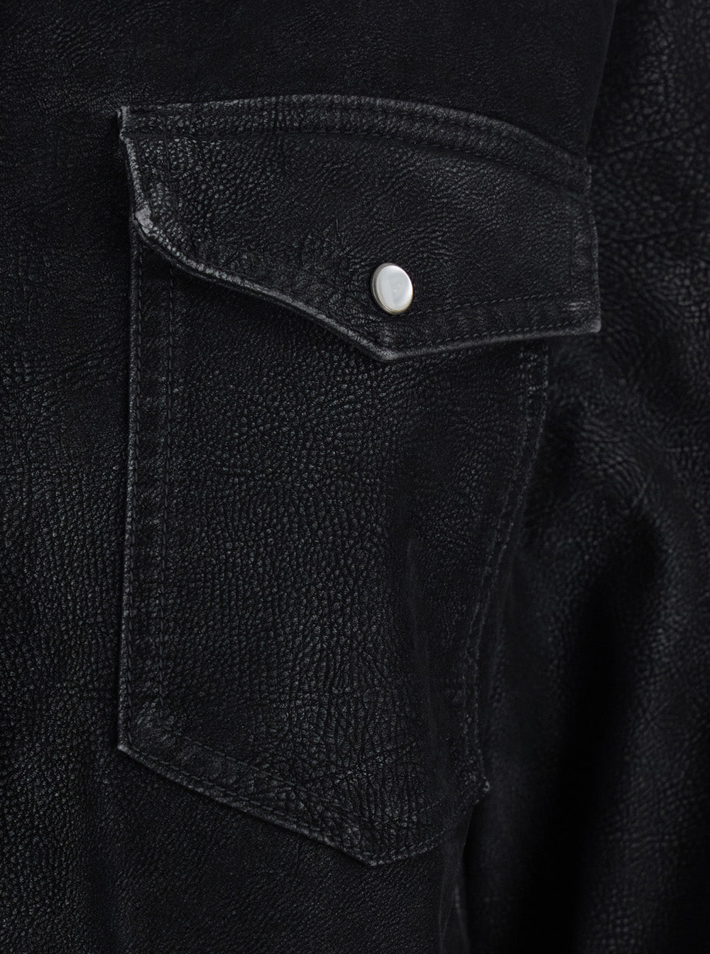 Karima Black Shirt with Classic Collar and Two Front Patch Pockets in Fabric Woman Blouses
