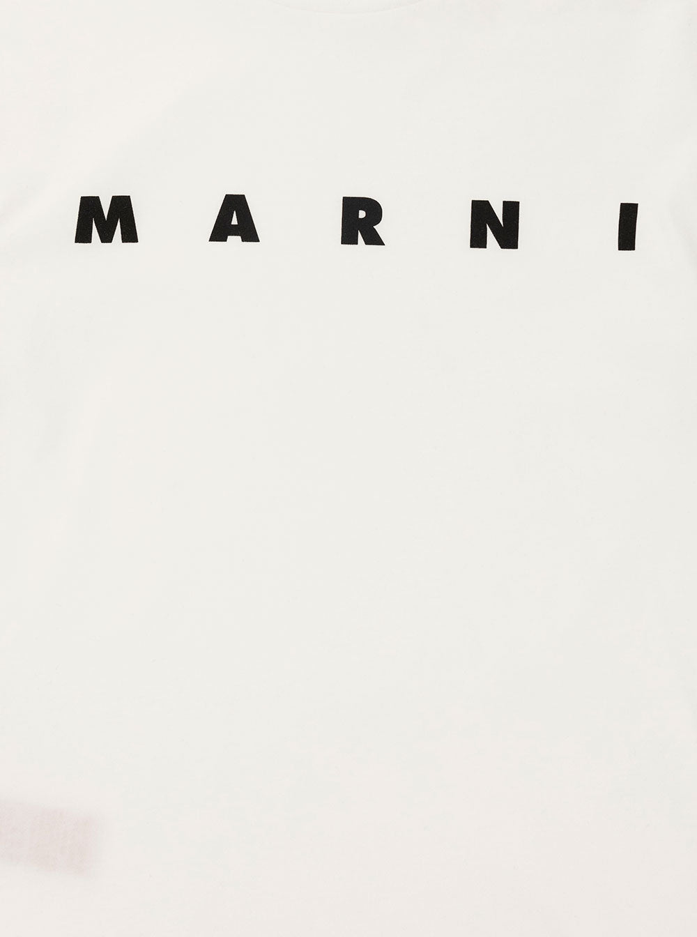 White Crewneck T-Shirt With Logo Lettering Print Cotton Boy Tshirts And Polo Shirts