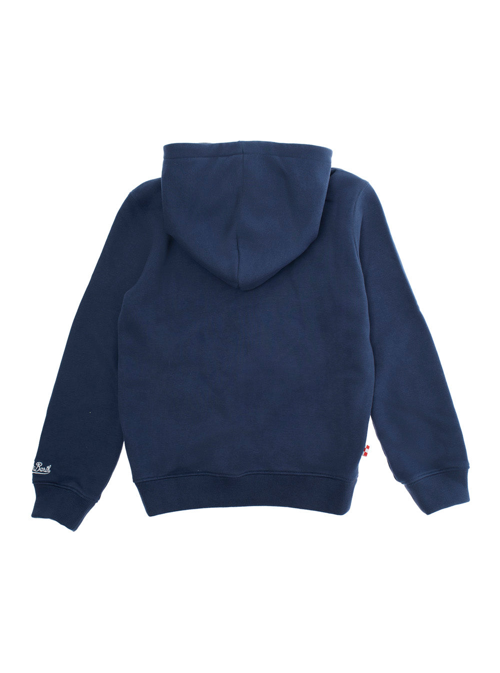 Toronto Blue Sweatshirt With Fixed Hood And Logo Embroidery On The Sleeve Cotton Boy Blu Sweatshirts