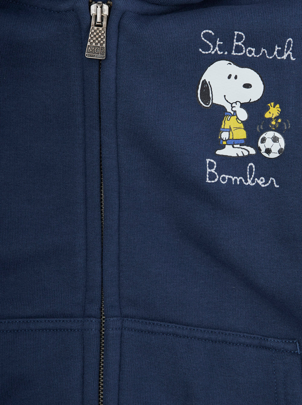 Toronto Blue Sweatshirt With Fixed Hood And Logo Embroidery On The Sleeve Cotton Boy Blu Sweatshirts