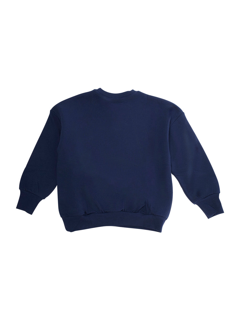 Blue Sweatshirt with Dino Patch on the Front in Cotton Boy Blu Sweatshirts